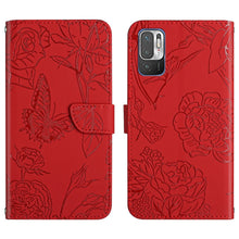 Load image into Gallery viewer, Skin Feel Butterfly Peony Embossed Leather Phone Case, For Xiaomi Redmi Note 7, For Xiaomi Redmi Note 8, For Xiaomi Redmi Note 8 Pro, For Xiaomi Redmi Note 8T, For Xiaomi Redmi Note 9 4G, For Xiaomi Redmi Note 9 5G, For Xiaomi Redmi Note 9 Pro         ...