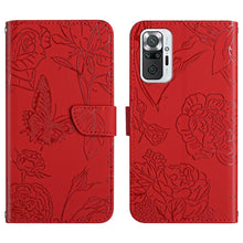 Load image into Gallery viewer, Skin Feel Butterfly Peony Embossed Leather Phone Case, For Xiaomi Redmi Note 10 Pro, For Xiaomi Redmi Note 11S, For Xiaomi Redmi Note 11 5G Chinese Version, For Xiaomi Redmi Note 11 Pro Foreign Version, For Xiaomi Redmi Note 11 Pro / Poco M4 Pro 5G    ...