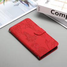 Load image into Gallery viewer, Skin Feel Butterfly Peony Embossed Leather Phone Case, For Xiaomi Redmi Note 10 Pro, For Xiaomi Redmi Note 11S, For Xiaomi Redmi Note 11 5G Chinese Version, For Xiaomi Redmi Note 11 Pro Foreign Version, For Xiaomi Redmi Note 11 Pro / Poco M4 Pro 5G    ...