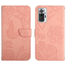 Load image into Gallery viewer, Skin Feel Butterfly Peony Embossed Leather Phone Case, For Xiaomi Redmi Note 10 Pro, For Xiaomi Redmi Note 11S, For Xiaomi Redmi Note 11 5G Chinese Version, For Xiaomi Redmi Note 11 Pro Foreign Version, For Xiaomi Redmi Note 11 Pro / Poco M4 Pro 5G    ...