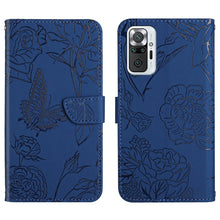 Load image into Gallery viewer, Skin Feel Butterfly Peony Embossed Leather Phone Case, For Xiaomi Redmi Note 10 Pro, For Xiaomi Redmi Note 11S, For Xiaomi Redmi Note 11 5G Chinese Version, For Xiaomi Redmi Note 11 Pro Foreign Version, For Xiaomi Redmi Note 11 Pro / Poco M4 Pro 5G    ...