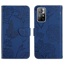 Load image into Gallery viewer, Skin Feel Butterfly Peony Embossed Leather Phone Case, For Xiaomi Redmi Note 10 Pro, For Xiaomi Redmi Note 11S, For Xiaomi Redmi Note 11 5G Chinese Version, For Xiaomi Redmi Note 11 Pro Foreign Version, For Xiaomi Redmi Note 11 Pro / Poco M4 Pro 5G    ...