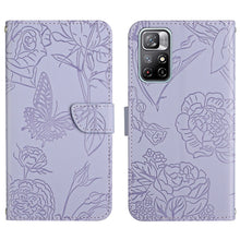 Load image into Gallery viewer, Skin Feel Butterfly Peony Embossed Leather Phone Case, For Xiaomi Redmi Note 10 Pro, For Xiaomi Redmi Note 11S, For Xiaomi Redmi Note 11 5G Chinese Version, For Xiaomi Redmi Note 11 Pro Foreign Version, For Xiaomi Redmi Note 11 Pro / Poco M4 Pro 5G    ...