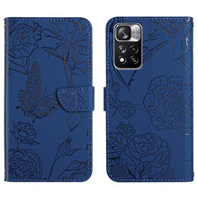 Load image into Gallery viewer, Skin Feel Butterfly Peony Embossed Leather Phone Case, For Xiaomi Redmi Note 10 Pro, For Xiaomi Redmi Note 11S, For Xiaomi Redmi Note 11 5G Chinese Version, For Xiaomi Redmi Note 11 Pro Foreign Version, For Xiaomi Redmi Note 11 Pro / Poco M4 Pro 5G    ...