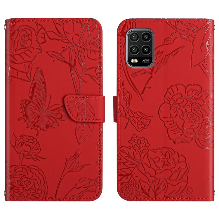 Skin Feel Butterfly Peony Embossed Leather Phone Case, For Xiaomi Redmi Note 10 Pro, For Xiaomi Redmi Note 11S, For Xiaomi Redmi Note 11 5G Chinese Version, For Xiaomi Redmi Note 11 Pro Foreign Version, For Xiaomi Redmi Note 11 Pro / Poco M4 Pro 5G    ...