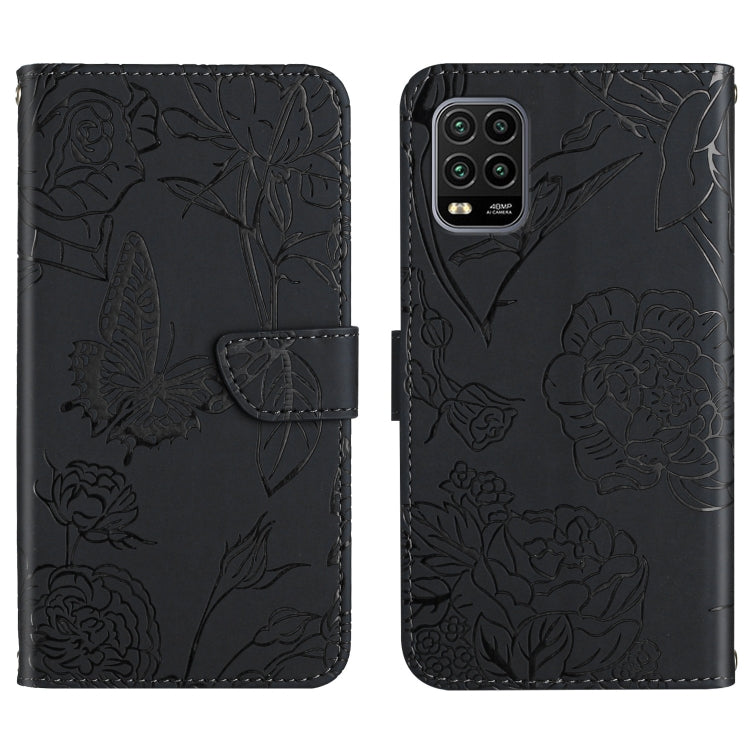 Skin Feel Butterfly Peony Embossed Leather Phone Case, For Xiaomi Redmi Note 10 Pro, For Xiaomi Redmi Note 11S, For Xiaomi Redmi Note 11 5G Chinese Version, For Xiaomi Redmi Note 11 Pro Foreign Version, For Xiaomi Redmi Note 11 Pro / Poco M4 Pro 5G    ...
