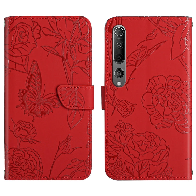 Skin Feel Butterfly Peony Embossed Leather Phone Case, For Xiaomi Redmi Note 10 Pro, For Xiaomi Redmi Note 11S, For Xiaomi Redmi Note 11 5G Chinese Version, For Xiaomi Redmi Note 11 Pro Foreign Version, For Xiaomi Redmi Note 11 Pro / Poco M4 Pro 5G    ...