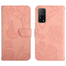 Load image into Gallery viewer, Skin Feel Butterfly Peony Embossed Leather Phone Case, For Xiaomi Redmi Note 10 Pro, For Xiaomi Redmi Note 11S, For Xiaomi Redmi Note 11 5G Chinese Version, For Xiaomi Redmi Note 11 Pro Foreign Version, For Xiaomi Redmi Note 11 Pro / Poco M4 Pro 5G    ...