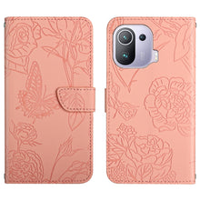 Load image into Gallery viewer, Skin Feel Butterfly Peony Embossed Leather Phone Case, For Xiaomi Mi 11 Lite, For Xiaomi Mi 11 Pro, For Xiaomi Mi 11 Ultra, For Xiaomi Mi 11T / 11T Pro, For Xiaomi 12 / 12 Pro, For Xiaomi Mi Mix 4, For Xiaomi Mi Note 10 Lite                            ...
