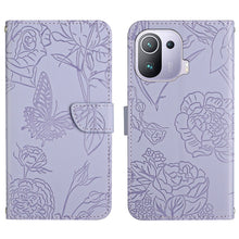 Load image into Gallery viewer, Skin Feel Butterfly Peony Embossed Leather Phone Case, For Xiaomi Mi 11 Lite, For Xiaomi Mi 11 Pro, For Xiaomi Mi 11 Ultra, For Xiaomi Mi 11T / 11T Pro, For Xiaomi 12 / 12 Pro, For Xiaomi Mi Mix 4, For Xiaomi Mi Note 10 Lite                            ...