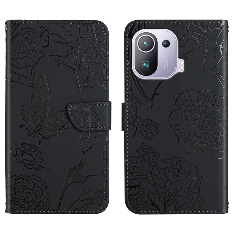 Skin Feel Butterfly Peony Embossed Leather Phone Case, For Xiaomi Mi 11 Lite, For Xiaomi Mi 11 Pro, For Xiaomi Mi 11 Ultra, For Xiaomi Mi 11T / 11T Pro, For Xiaomi 12 / 12 Pro, For Xiaomi Mi Mix 4, For Xiaomi Mi Note 10 Lite                            ...