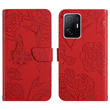 Load image into Gallery viewer, Skin Feel Butterfly Peony Embossed Leather Phone Case, For Xiaomi Mi 11 Lite, For Xiaomi Mi 11 Pro, For Xiaomi Mi 11 Ultra, For Xiaomi Mi 11T / 11T Pro, For Xiaomi 12 / 12 Pro, For Xiaomi Mi Mix 4, For Xiaomi Mi Note 10 Lite                            ...