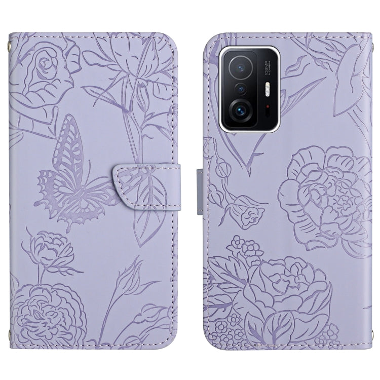Skin Feel Butterfly Peony Embossed Leather Phone Case, For Xiaomi Mi 11 Lite, For Xiaomi Mi 11 Pro, For Xiaomi Mi 11 Ultra, For Xiaomi Mi 11T / 11T Pro, For Xiaomi 12 / 12 Pro, For Xiaomi Mi Mix 4, For Xiaomi Mi Note 10 Lite                            ...