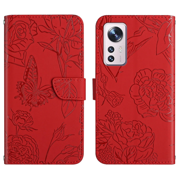 Skin Feel Butterfly Peony Embossed Leather Phone Case, For Xiaomi Mi 11 Lite, For Xiaomi Mi 11 Pro, For Xiaomi Mi 11 Ultra, For Xiaomi Mi 11T / 11T Pro, For Xiaomi 12 / 12 Pro, For Xiaomi Mi Mix 4, For Xiaomi Mi Note 10 Lite                            ...