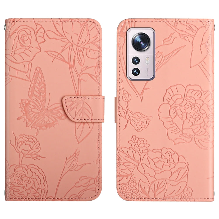 Skin Feel Butterfly Peony Embossed Leather Phone Case, For Xiaomi Mi 11 Lite, For Xiaomi Mi 11 Pro, For Xiaomi Mi 11 Ultra, For Xiaomi Mi 11T / 11T Pro, For Xiaomi 12 / 12 Pro, For Xiaomi Mi Mix 4, For Xiaomi Mi Note 10 Lite                            ...