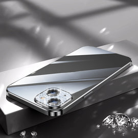 SULADA Diamond Lens Protector Plated Frosted Case, For iPhone 13, For iPhone 13 Pro, For iPhone 13 Pro Max, For iPhone 12, For iPhone 12 Pro, For iPhone 12 Pro Max, For iPhone 11, For iPhone 11 Pro Max