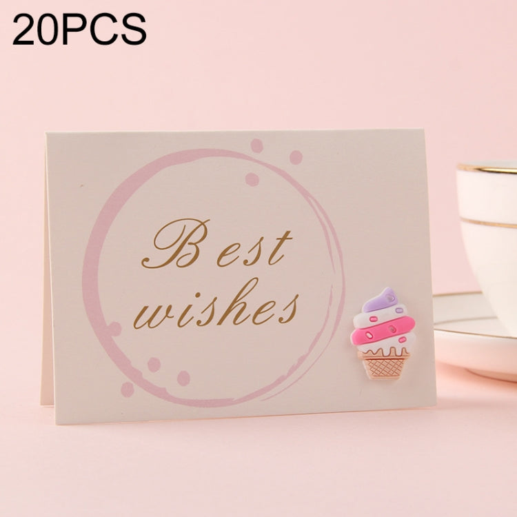 20 PCS 3D Holiday Blessing And Thanksgiving Card, without Envelope