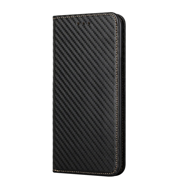 Carbon Fiber Texture Flip Holder Leather Phone Case, For Samsung Galaxy A13 5G, For Samsung Galaxy A33 5G, For Samsung Galaxy A53, For Samsung Galaxy S22 Ultra 5G, For Samsung Galaxy S22 5G, For Samsung Galaxy S22+ 5G, For OPPO A16, For vivo Y21