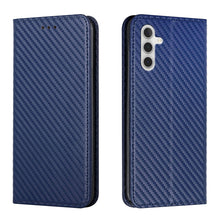 Load image into Gallery viewer, Carbon Fiber Texture Flip Holder Leather Phone Case, For Samsung Galaxy A13 5G, For Samsung Galaxy A33 5G, For Samsung Galaxy A53, For Samsung Galaxy S22 Ultra 5G, For Samsung Galaxy S22 5G, For Samsung Galaxy S22+ 5G, For OPPO A16, For vivo Y21