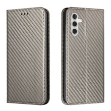 Load image into Gallery viewer, Carbon Fiber Texture Flip Holder Leather Phone Case, For Samsung Galaxy A13 5G, For Samsung Galaxy A33 5G, For Samsung Galaxy A53, For Samsung Galaxy S22 Ultra 5G, For Samsung Galaxy S22 5G, For Samsung Galaxy S22+ 5G, For OPPO A16, For vivo Y21