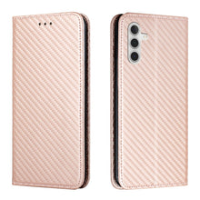 Load image into Gallery viewer, Carbon Fiber Texture Flip Holder Leather Phone Case, For Samsung Galaxy A13 5G, For Samsung Galaxy A33 5G, For Samsung Galaxy A53, For Samsung Galaxy S22 Ultra 5G, For Samsung Galaxy S22 5G, For Samsung Galaxy S22+ 5G, For OPPO A16, For vivo Y21