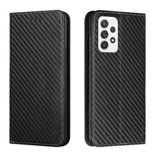Load image into Gallery viewer, Carbon Fiber Texture Flip Holder Leather Phone Case, For Samsung Galaxy A13 5G, For Samsung Galaxy A33 5G, For Samsung Galaxy A53, For Samsung Galaxy S22 Ultra 5G, For Samsung Galaxy S22 5G, For Samsung Galaxy S22+ 5G, For OPPO A16, For vivo Y21