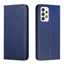 Load image into Gallery viewer, Carbon Fiber Texture Flip Holder Leather Phone Case, For Samsung Galaxy A13 5G, For Samsung Galaxy A33 5G, For Samsung Galaxy A53, For Samsung Galaxy S22 Ultra 5G, For Samsung Galaxy S22 5G, For Samsung Galaxy S22+ 5G, For OPPO A16, For vivo Y21