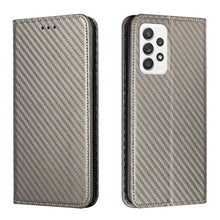 Load image into Gallery viewer, Carbon Fiber Texture Flip Holder Leather Phone Case, For Samsung Galaxy A13 5G, For Samsung Galaxy A33 5G, For Samsung Galaxy A53, For Samsung Galaxy S22 Ultra 5G, For Samsung Galaxy S22 5G, For Samsung Galaxy S22+ 5G, For OPPO A16, For vivo Y21
