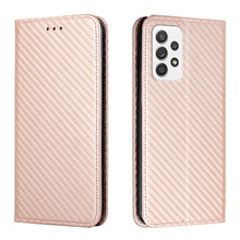 Load image into Gallery viewer, Carbon Fiber Texture Flip Holder Leather Phone Case, For Samsung Galaxy A13 5G, For Samsung Galaxy A33 5G, For Samsung Galaxy A53, For Samsung Galaxy S22 Ultra 5G, For Samsung Galaxy S22 5G, For Samsung Galaxy S22+ 5G, For OPPO A16, For vivo Y21