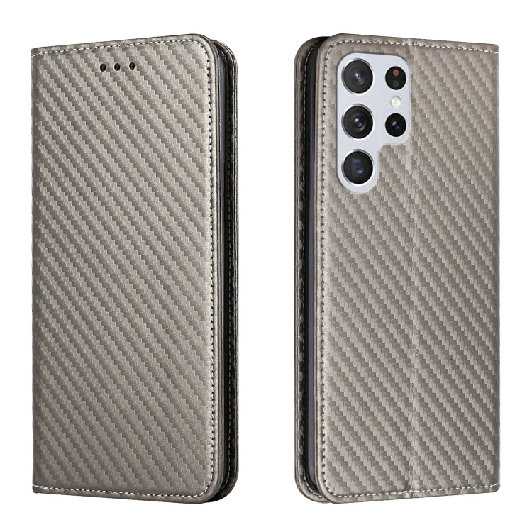 Carbon Fiber Texture Flip Holder Leather Phone Case, For Samsung Galaxy A13 5G, For Samsung Galaxy A33 5G, For Samsung Galaxy A53, For Samsung Galaxy S22 Ultra 5G, For Samsung Galaxy S22 5G, For Samsung Galaxy S22+ 5G, For OPPO A16, For vivo Y21