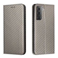 Load image into Gallery viewer, Carbon Fiber Texture Flip Holder Leather Phone Case, For Samsung Galaxy A13 5G, For Samsung Galaxy A33 5G, For Samsung Galaxy A53, For Samsung Galaxy S22 Ultra 5G, For Samsung Galaxy S22 5G, For Samsung Galaxy S22+ 5G, For OPPO A16, For vivo Y21