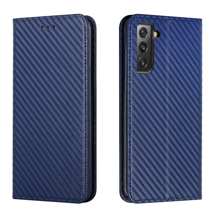 Carbon Fiber Texture Flip Holder Leather Phone Case, For Samsung Galaxy A13 5G, For Samsung Galaxy A33 5G, For Samsung Galaxy A53, For Samsung Galaxy S22 Ultra 5G, For Samsung Galaxy S22 5G, For Samsung Galaxy S22+ 5G, For OPPO A16, For vivo Y21