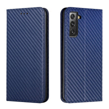 Load image into Gallery viewer, Carbon Fiber Texture Flip Holder Leather Phone Case, For Samsung Galaxy A13 5G, For Samsung Galaxy A33 5G, For Samsung Galaxy A53, For Samsung Galaxy S22 Ultra 5G, For Samsung Galaxy S22 5G, For Samsung Galaxy S22+ 5G, For OPPO A16, For vivo Y21