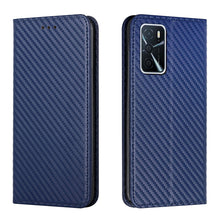 Load image into Gallery viewer, Carbon Fiber Texture Flip Holder Leather Phone Case, For Samsung Galaxy A13 5G, For Samsung Galaxy A33 5G, For Samsung Galaxy A53, For Samsung Galaxy S22 Ultra 5G, For Samsung Galaxy S22 5G, For Samsung Galaxy S22+ 5G, For OPPO A16, For vivo Y21