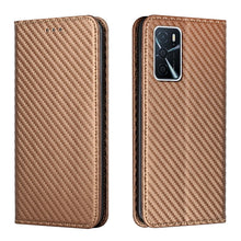 Load image into Gallery viewer, Carbon Fiber Texture Flip Holder Leather Phone Case, For Samsung Galaxy A13 5G, For Samsung Galaxy A33 5G, For Samsung Galaxy A53, For Samsung Galaxy S22 Ultra 5G, For Samsung Galaxy S22 5G, For Samsung Galaxy S22+ 5G, For OPPO A16, For vivo Y21