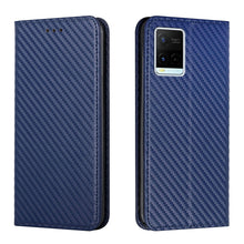 Load image into Gallery viewer, Carbon Fiber Texture Flip Holder Leather Phone Case, For Samsung Galaxy A13 5G, For Samsung Galaxy A33 5G, For Samsung Galaxy A53, For Samsung Galaxy S22 Ultra 5G, For Samsung Galaxy S22 5G, For Samsung Galaxy S22+ 5G, For OPPO A16, For vivo Y21