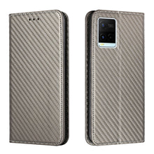 Load image into Gallery viewer, Carbon Fiber Texture Flip Holder Leather Phone Case, For Samsung Galaxy A13 5G, For Samsung Galaxy A33 5G, For Samsung Galaxy A53, For Samsung Galaxy S22 Ultra 5G, For Samsung Galaxy S22 5G, For Samsung Galaxy S22+ 5G, For OPPO A16, For vivo Y21
