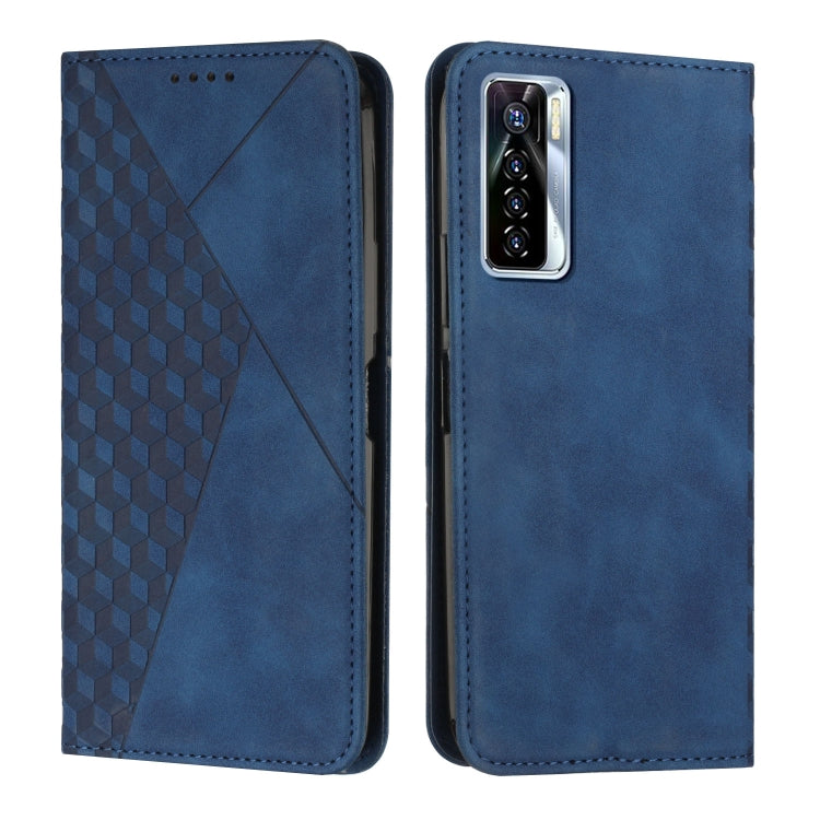 Diamond Splicing Skin Feel Magnetic Leather Phone Case, For Tecno Camon 17P / 17 Pro, For Tecno Camon 18P / 18, For Tecno Camon 18 Premier, For Tecno POP 5 LTE, For Tecno Pova 2, For Tecno Pova Neo, For Tecno Spark 7, For Tecno Spark 8P                ...