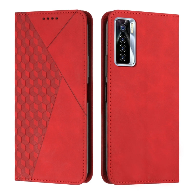 Diamond Splicing Skin Feel Magnetic Leather Phone Case, For Tecno Camon 17P / 17 Pro, For Tecno Camon 18P / 18, For Tecno Camon 18 Premier, For Tecno POP 5 LTE, For Tecno Pova 2, For Tecno Pova Neo, For Tecno Spark 7, For Tecno Spark 8P                ...