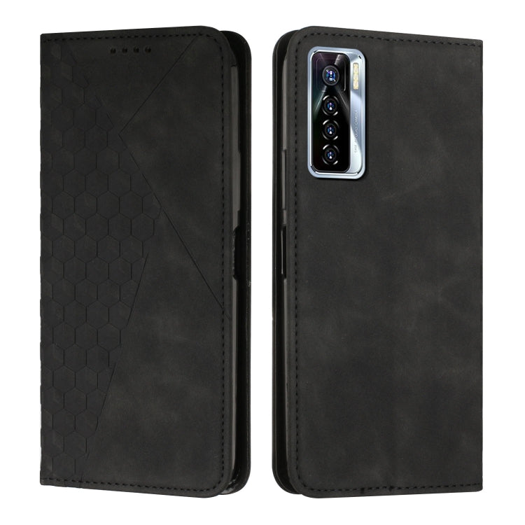 Diamond Splicing Skin Feel Magnetic Leather Phone Case, For Tecno Camon 17P / 17 Pro, For Tecno Camon 18P / 18, For Tecno Camon 18 Premier, For Tecno POP 5 LTE, For Tecno Pova 2, For Tecno Pova Neo, For Tecno Spark 7, For Tecno Spark 8P                ...