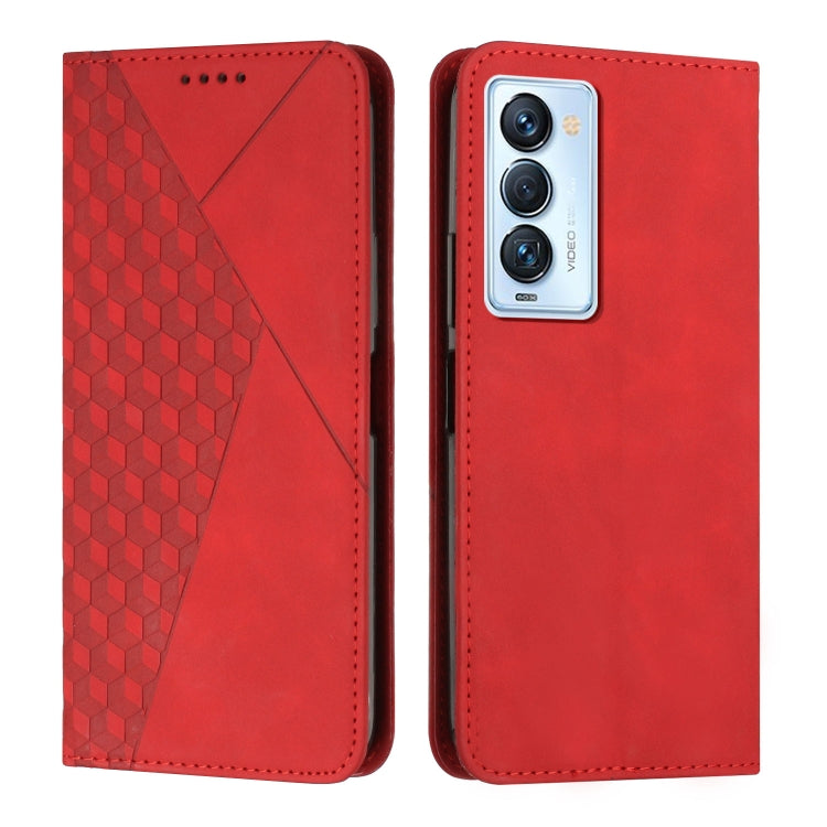 Diamond Splicing Skin Feel Magnetic Leather Phone Case, For Tecno Camon 17P / 17 Pro, For Tecno Camon 18P / 18, For Tecno Camon 18 Premier, For Tecno POP 5 LTE, For Tecno Pova 2, For Tecno Pova Neo, For Tecno Spark 7, For Tecno Spark 8P                ...