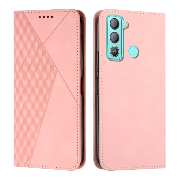 Diamond Splicing Skin Feel Magnetic Leather Phone Case, For Tecno Camon 17P / 17 Pro, For Tecno Camon 18P / 18, For Tecno Camon 18 Premier, For Tecno POP 5 LTE, For Tecno Pova 2, For Tecno Pova Neo, For Tecno Spark 7, For Tecno Spark 8P                ...