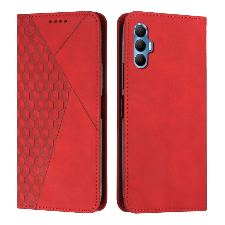 Diamond Splicing Skin Feel Magnetic Leather Phone Case, For Tecno Camon 17P / 17 Pro, For Tecno Camon 18P / 18, For Tecno Camon 18 Premier, For Tecno POP 5 LTE, For Tecno Pova 2, For Tecno Pova Neo, For Tecno Spark 7, For Tecno Spark 8P                ...