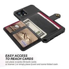 Load image into Gallery viewer, Magnetic Wallet Card Bag Leather Case, For iPhone 11 Pro Max, For iPhone X / XS, For iPhone XR, For iPhone XS Max, For iPhone SE 2022 / 2020 / 7 / 8, For iPhone 8 Plus / 7 Plus / 6 Plus