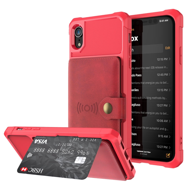 Magnetic Wallet Card Bag Leather Case, For iPhone 11 Pro Max, For iPhone X / XS, For iPhone XR, For iPhone XS Max, For iPhone SE 2022 / 2020 / 7 / 8, For iPhone 8 Plus / 7 Plus / 6 Plus