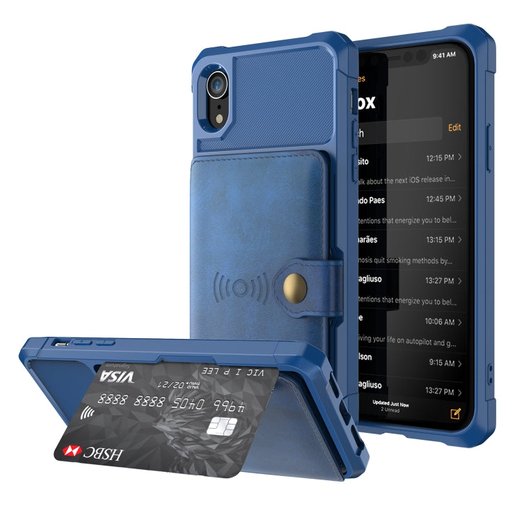 Magnetic Wallet Card Bag Leather Case, For iPhone 11 Pro Max, For iPhone X / XS, For iPhone XR, For iPhone XS Max, For iPhone SE 2022 / 2020 / 7 / 8, For iPhone 8 Plus / 7 Plus / 6 Plus