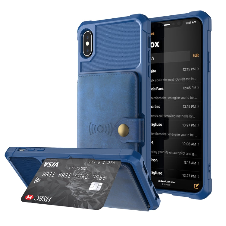 Magnetic Wallet Card Bag Leather Case, For iPhone 11 Pro Max, For iPhone X / XS, For iPhone XR, For iPhone XS Max, For iPhone SE 2022 / 2020 / 7 / 8, For iPhone 8 Plus / 7 Plus / 6 Plus