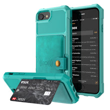 Load image into Gallery viewer, Magnetic Wallet Card Bag Leather Case, For iPhone 11 Pro Max, For iPhone X / XS, For iPhone XR, For iPhone XS Max, For iPhone SE 2022 / 2020 / 7 / 8, For iPhone 8 Plus / 7 Plus / 6 Plus