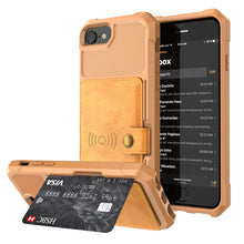 Load image into Gallery viewer, Magnetic Wallet Card Bag Leather Case, For iPhone 11 Pro Max, For iPhone X / XS, For iPhone XR, For iPhone XS Max, For iPhone SE 2022 / 2020 / 7 / 8, For iPhone 8 Plus / 7 Plus / 6 Plus