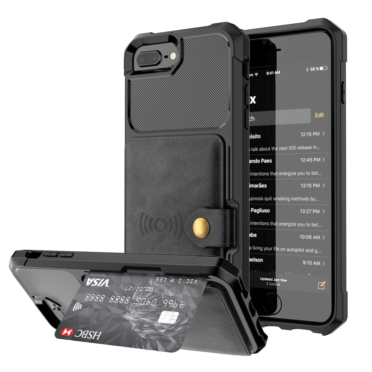 Magnetic Wallet Card Bag Leather Case, For iPhone 11 Pro Max, For iPhone X / XS, For iPhone XR, For iPhone XS Max, For iPhone SE 2022 / 2020 / 7 / 8, For iPhone 8 Plus / 7 Plus / 6 Plus